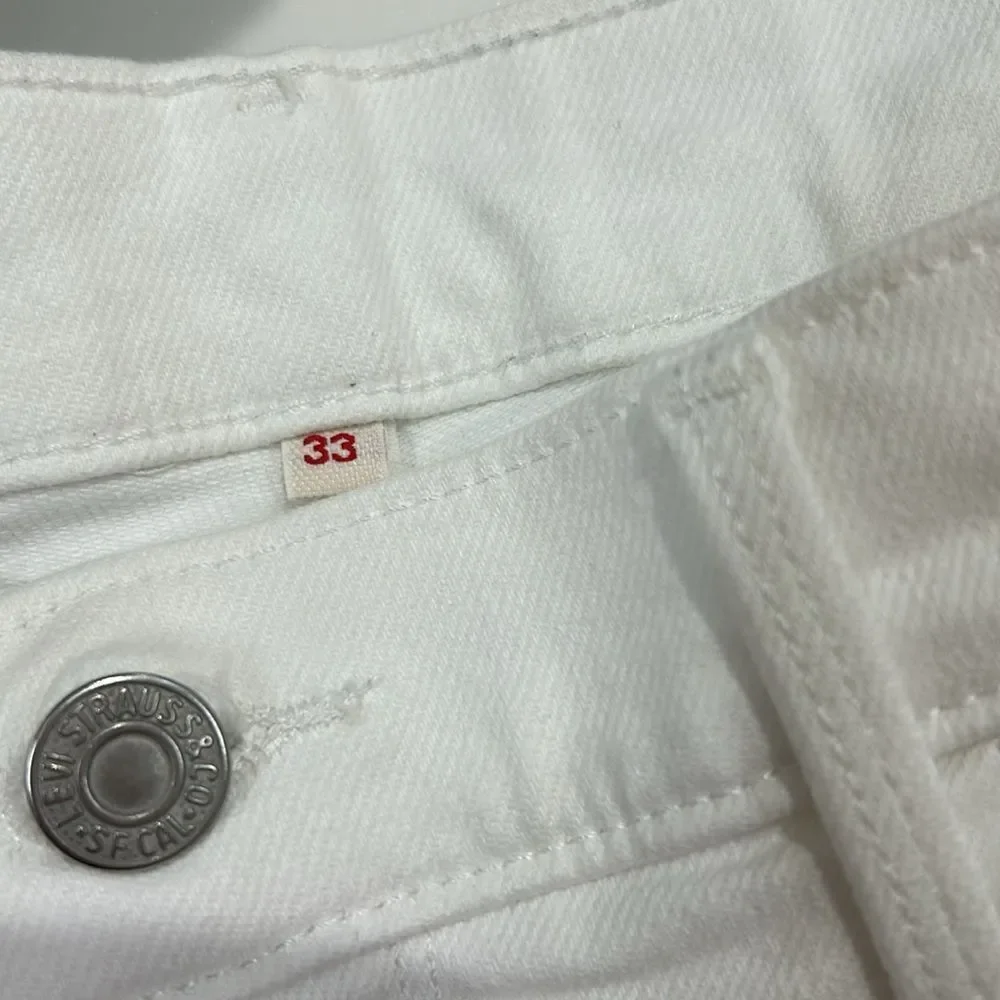 Levi’s White Jean Shorts